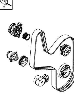 BOMAG engine belt part number 05729563 