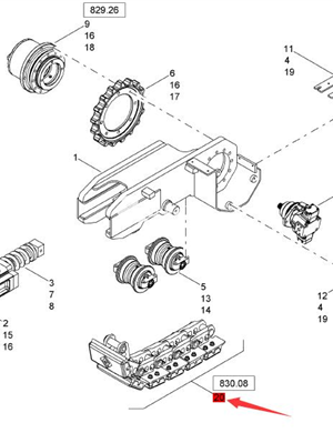 BOMAG Track Chain Assembly Part Number 05960084  