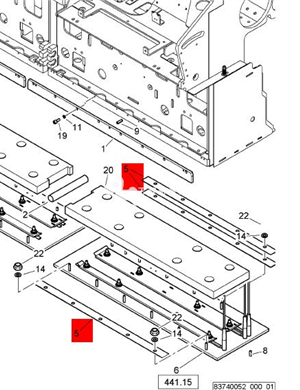 BOMAG insulator material part number D247056001