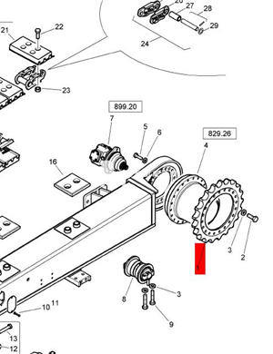  BOMAG Drive Gear Part Number 05870027  
