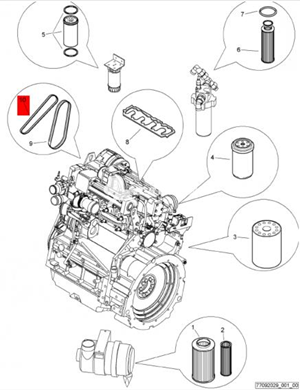 BOMAG 1000 hour maintenance package part number