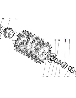 BOMAG bearing housing part number D2324019