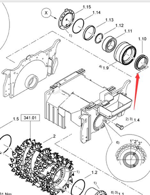 BOMAG floating oil seal part number 320061020  