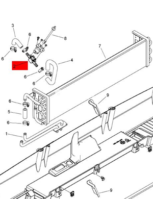 BOMAG control valve part number 05579437 