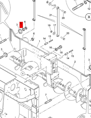 BOMAG fastening nut part number 324102020 