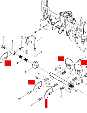 BOMAG left main engine spiral blade 89220175 part number  
