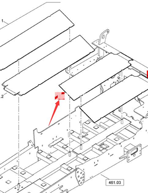 BOMAG rear feeding bottom plate part number 89220054 