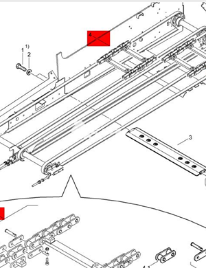  BOMAG scraper large chain part number 05511111