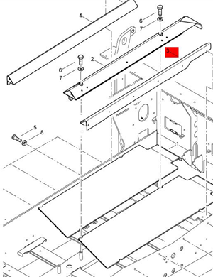 BOMAG left rear scraper chain protection part number 89220114  