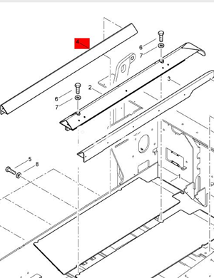 BOMAG Right Rear Scraper Chain Protection Part Number 89220118 