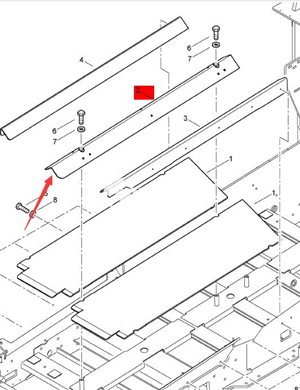  BOMAG front middle scraper chain protection part number 89220092
