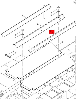 BOMAG left front scraper chain protection part number 89220112  