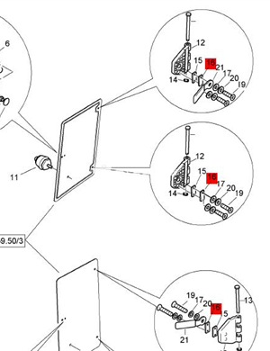  BOMAG rubber gasket part number 88409121 