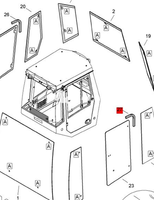 BOMAG Glass Sealing Strip Part Number 05050724