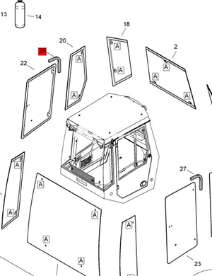 BOMAG Glass Sealing Strip Part Number 05050723 