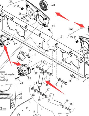 BOMAG Rear Turn Signal Part Number 05751286  