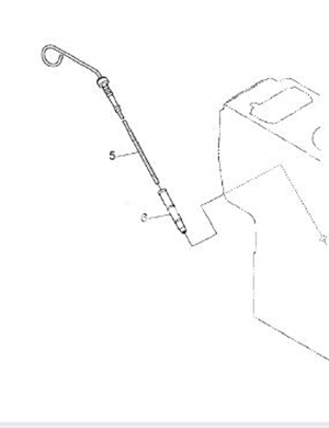 BOMAG oil dipstick part number 05743308  