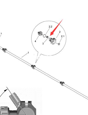  BOMAG spray nozzle filter screen Water filter part number 05556050