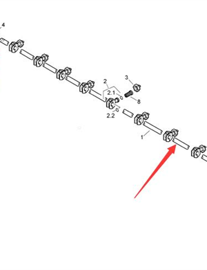 BOMAG spray rod part number 92018307