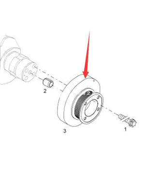  BOMAG crankshaft pulley part number 05715309 