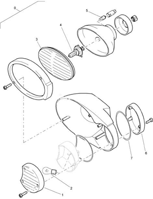 BOMAG BMW Headlight Part Number 05751226 