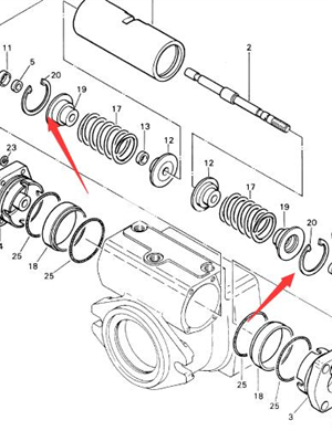  BOMAG snap ring part number 09222900  