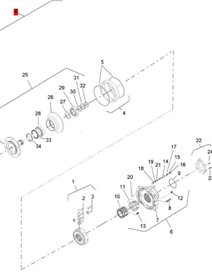 BOMAG steering cylinder part number 05850347