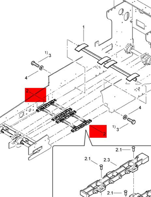 BOMAG scraper large chain part number 83720095  