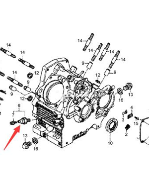  BOMAG oil pressure sensor part number 05748709  