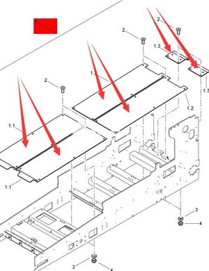 BOMAG Material Transport Bottom Plate Repair Kit Part Number 83720098 