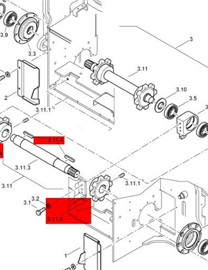 BOMAG scraper sprocket part number 89220066  