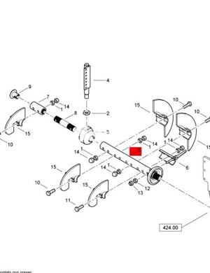 BOMAG host stirring shaft part number 83720417  