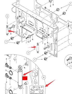 BOMAG Spiral Lift Cylinder Part Number 05850517  