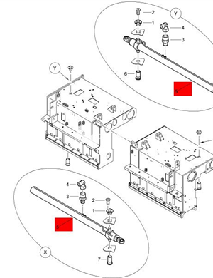 BOMAG ironing plate telescopic oil cylinder part number 05850545  