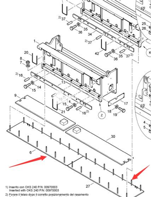 BOMAG host telescopic ironing bottom plate part number 89526168  