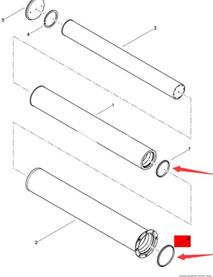 BOMAG support cylinder repair kit part number 05804063  