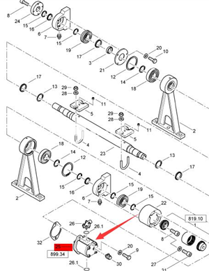 BOMAG Hammer Motor Part Number 05816270 