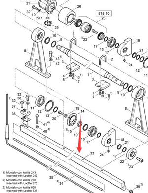 BOMAG 1.5-meter rammer bar part number 89550113
