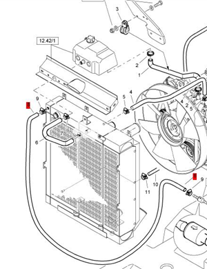BOMAG door hinge part number 32110270