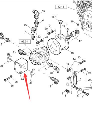  BOMAG vibration motor part number 05050340