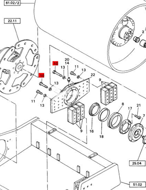 BOMAG fastening bolt part number 07131627