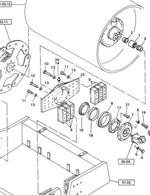 BOMAG fastening bolt part number 07231041  