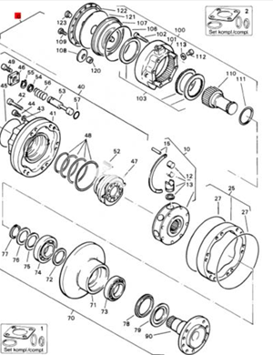 BOMAG front wheel drive motor part number 05815268  