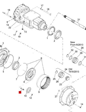 BOMAG Rear Axle Wheel Bolt Part Number 32010068  