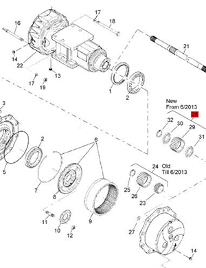 BOMAG Rear Axle Planet Gear Part Number 32010121