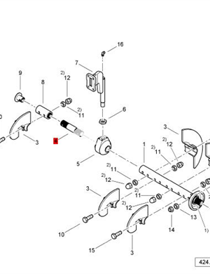 BOMAG Suspension Mounting Shaft Part No. 83720429  