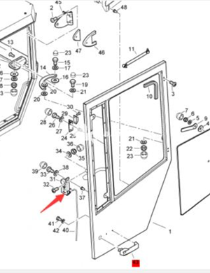 BOMAG Door Lock Block Part Number 05050324 