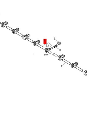BOMAG spray nozzle bracket part number 05556014  