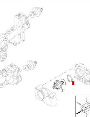 BOMAG thermostat sealing ring part number 05711919
