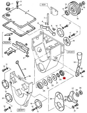 BOMAG radial seal part number 09312403 